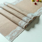 Lovers Linen Lace Table Runner