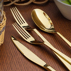 Daphne Gold Stainless Steel Cutlery Set
