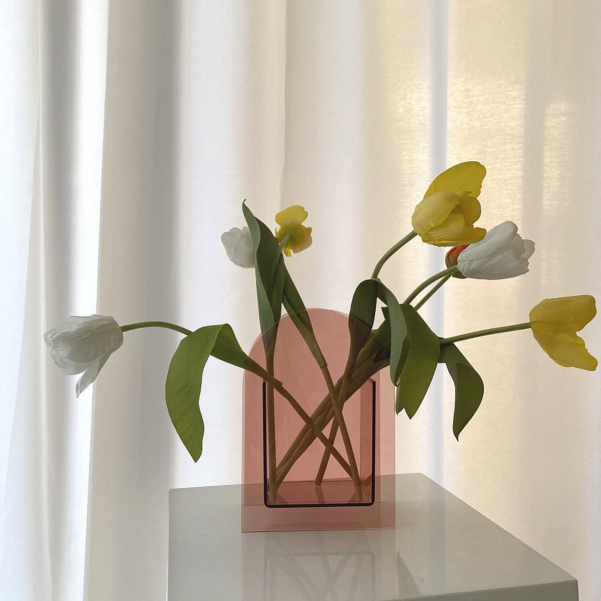 Millennial Pink Acrylic Vase
