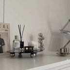 Minimalist Polygon Mirror Elevated Acrylic Tray