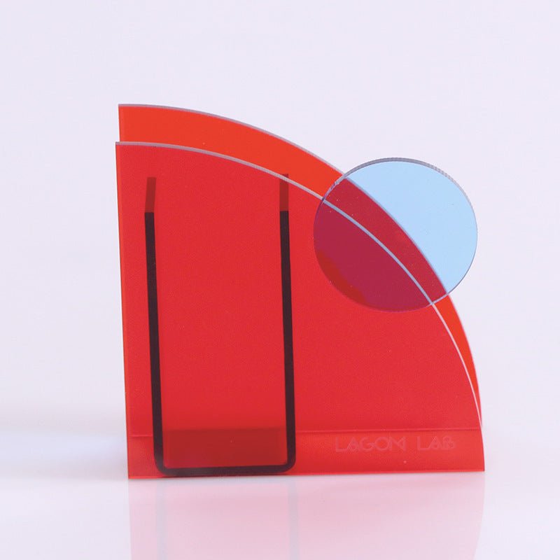 Modern Movement Acrylic Vase