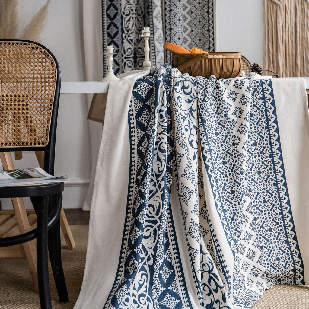 Monochrome Boho Curtain