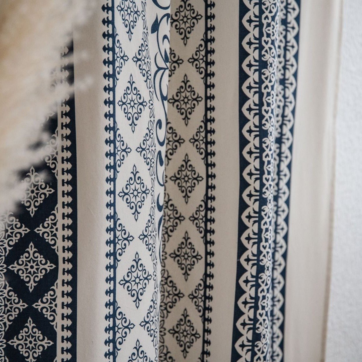 Monochrome Boho Curtain