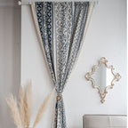 Monochrome Boho Curtain