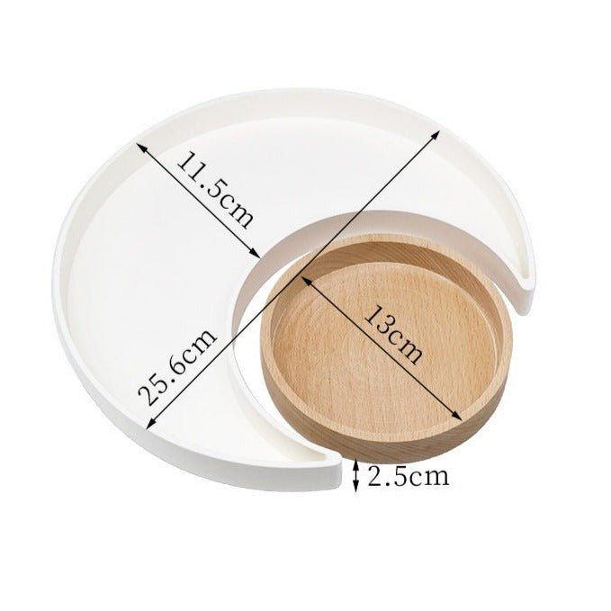Moon Shape Plastic Tray