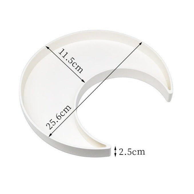 Moon Shape Plastic Tray