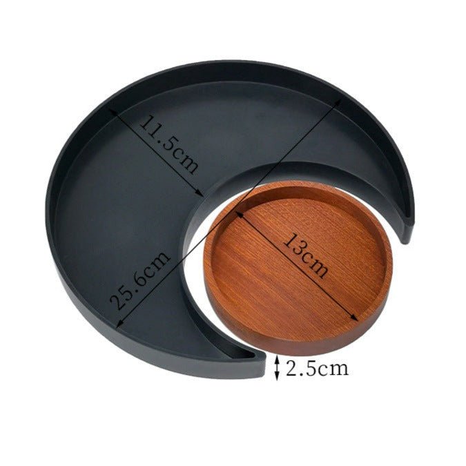Moon Shape Plastic Tray