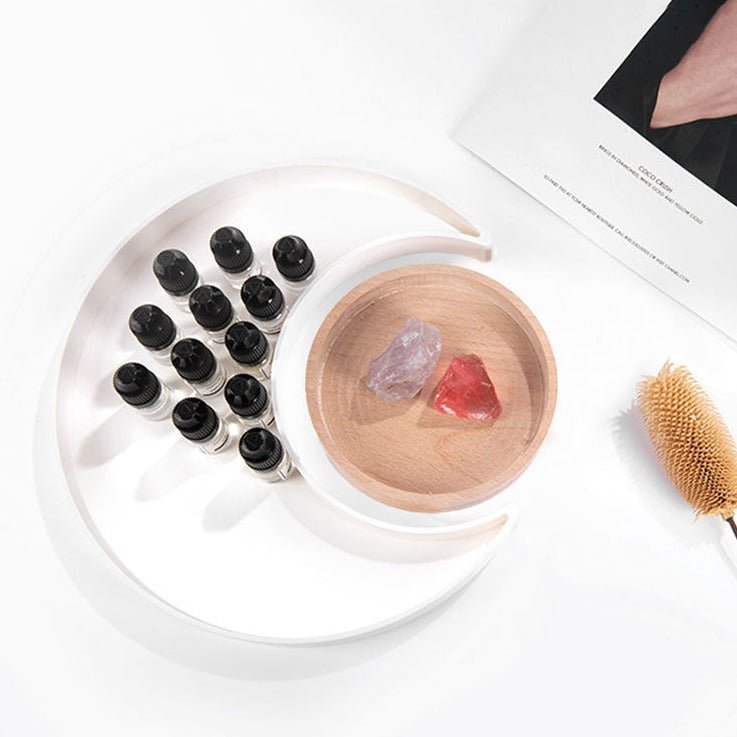 Moon Shape Plastic Tray