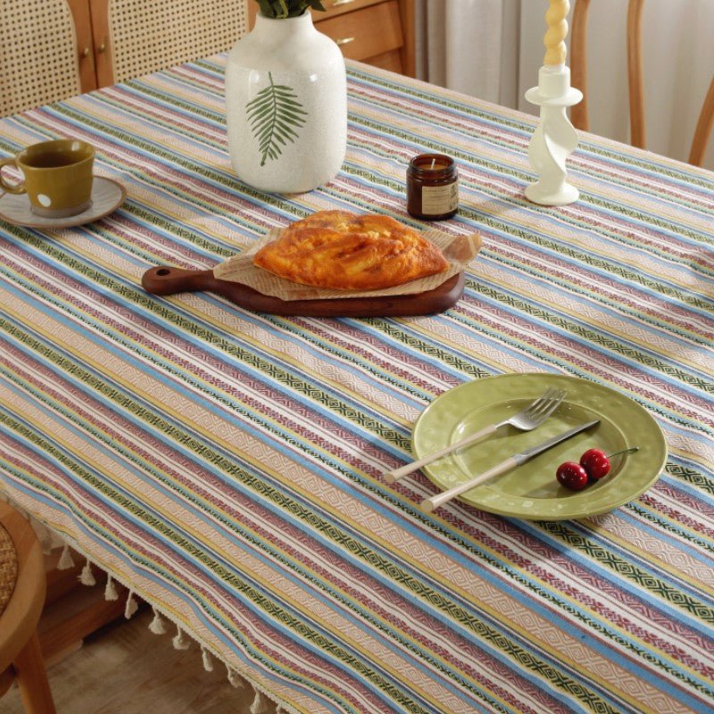 Nautical Stripe Tablecloth