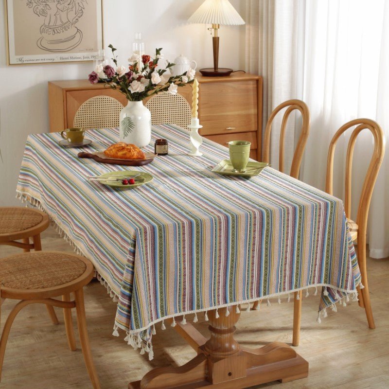 Nautical Stripe Tablecloth