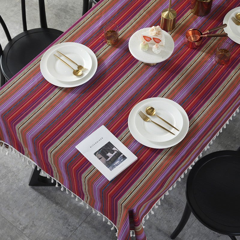 Nautical Stripe Tablecloth