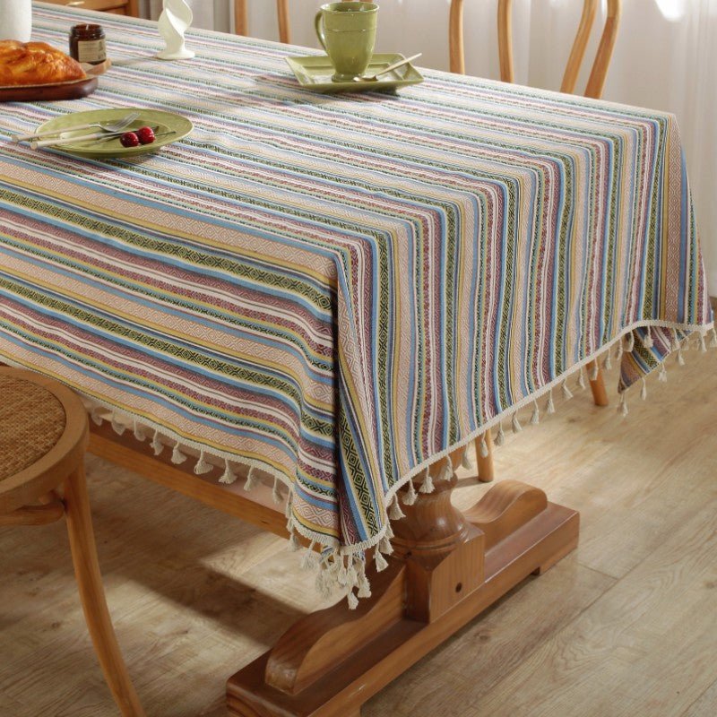 Nautical Stripe Tablecloth