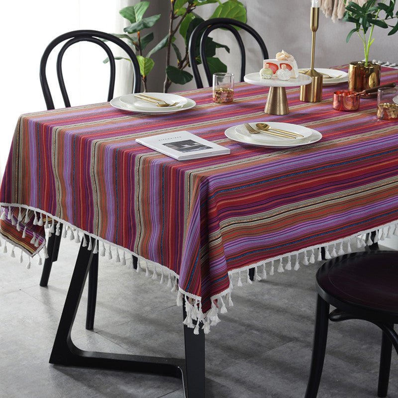 Nautical Stripe Tablecloth