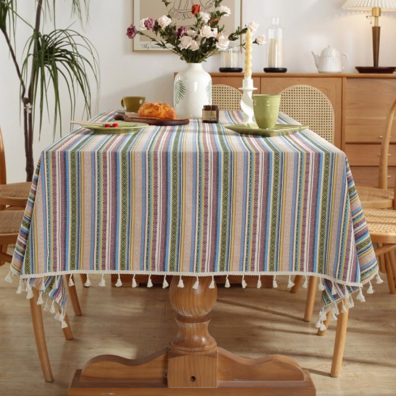 Nautical Stripe Tablecloth