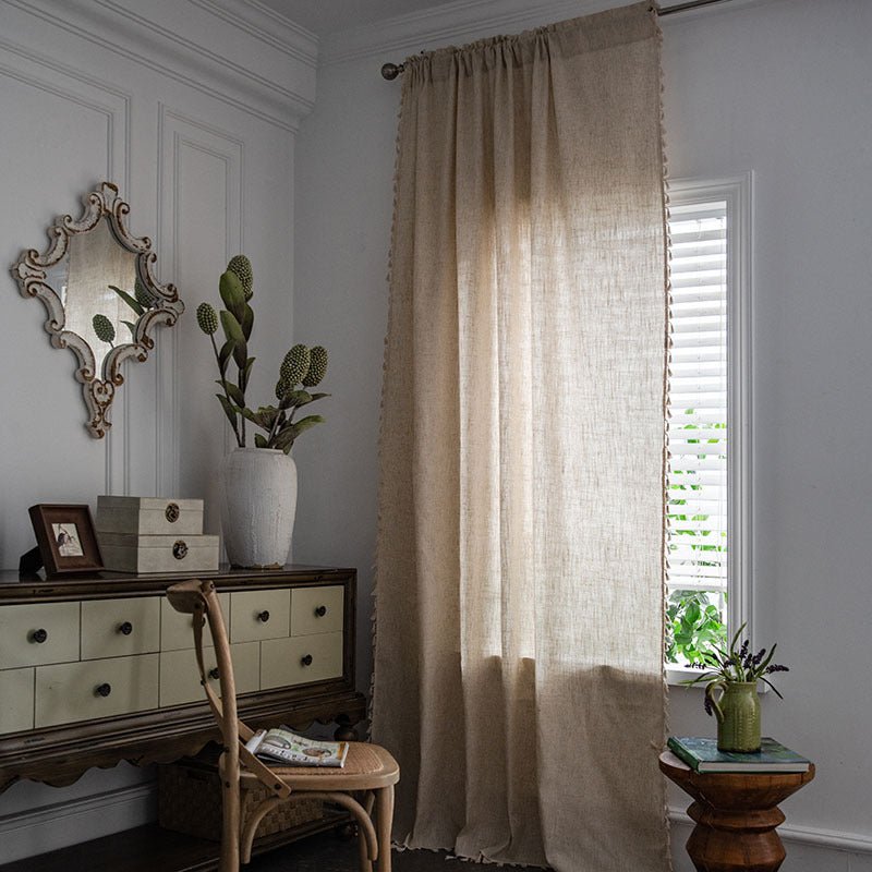 Oat Linen Curtain - FINAL SALE