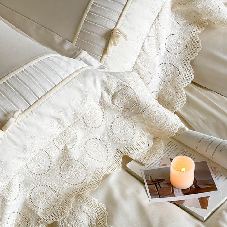 Opulent Lace Reverie Bedding Set