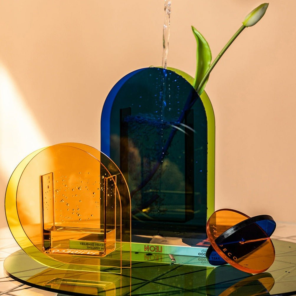 Orange Sunset Acrylic Vase