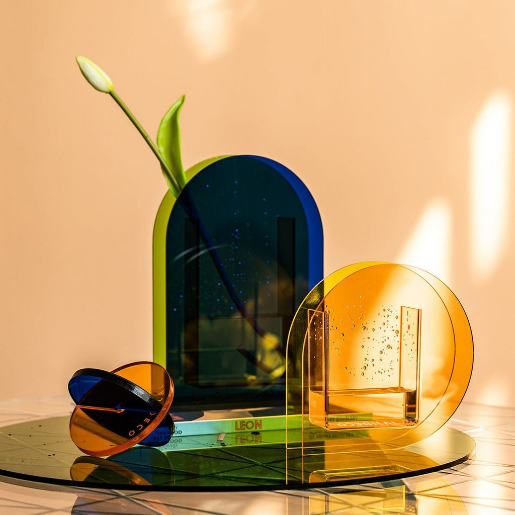Orange Sunset Acrylic Vase