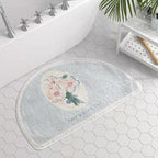 Painted Flowers Bath Mat