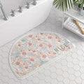 Painted Flowers Bath Mat