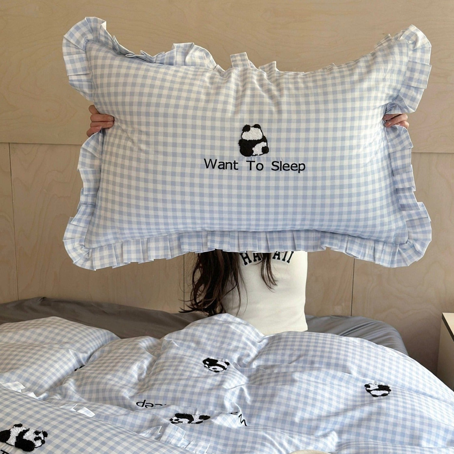 Pandas Want To Sleep Bedding Set