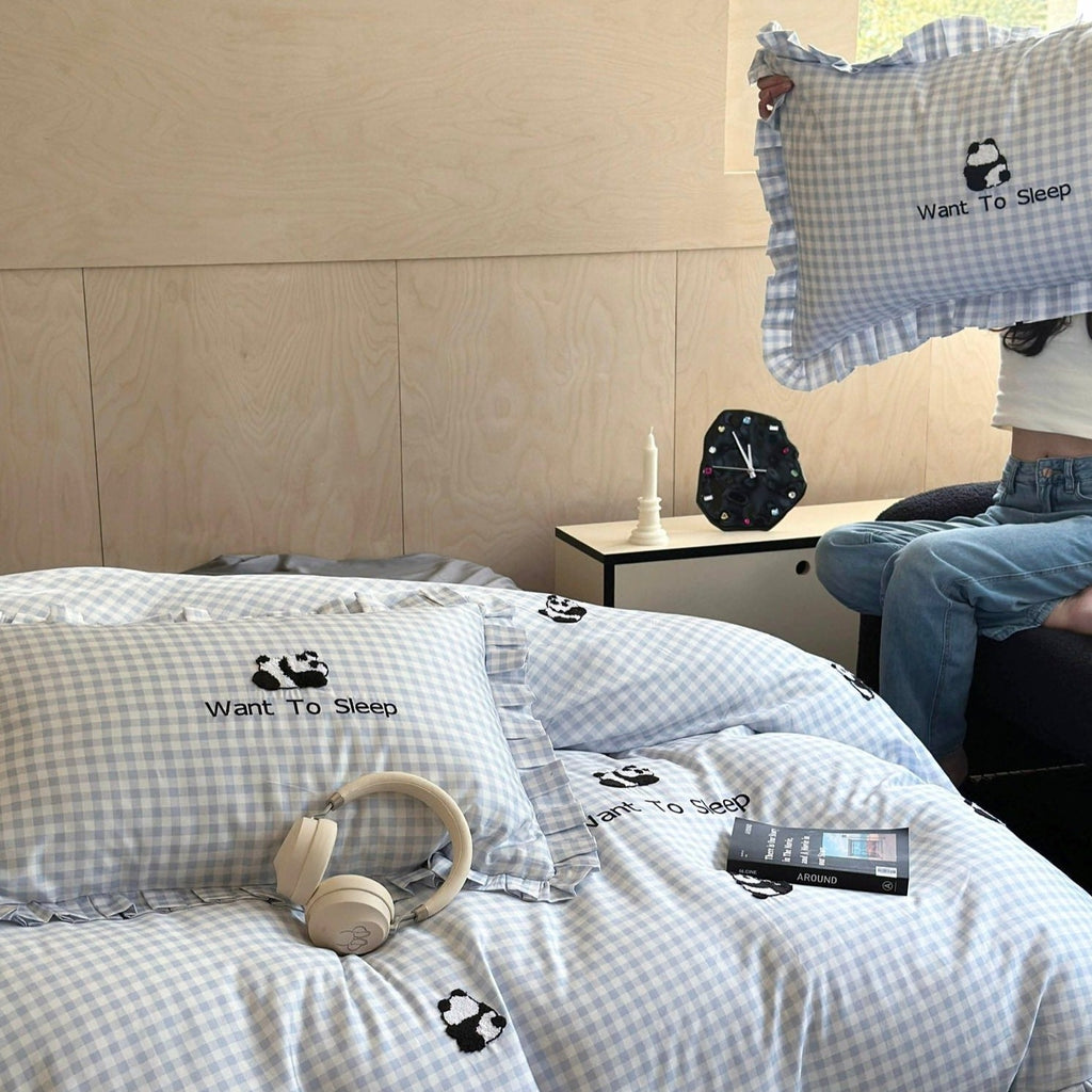 Pandas Want To Sleep Bedding Set