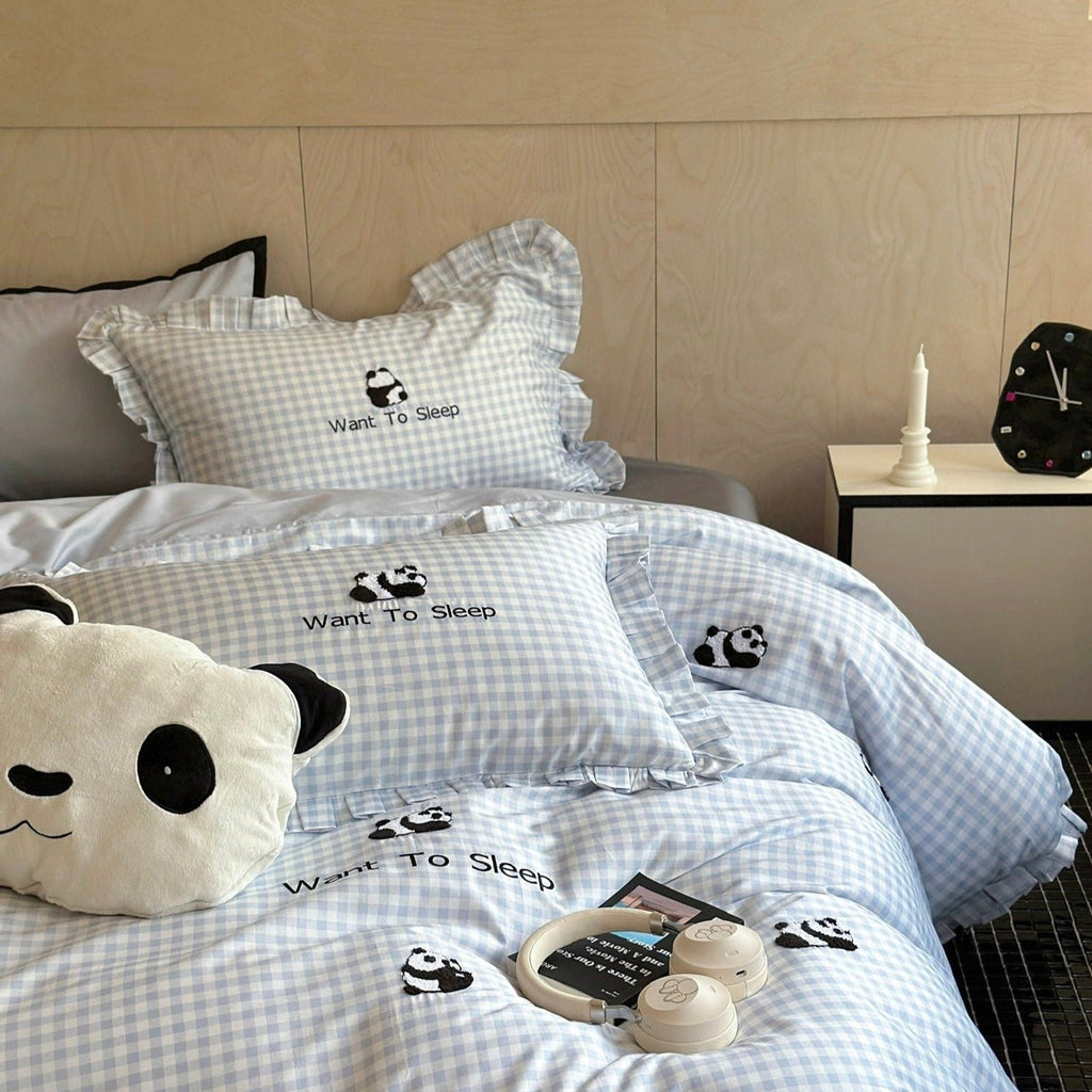Pandas Want To Sleep Bedding Set