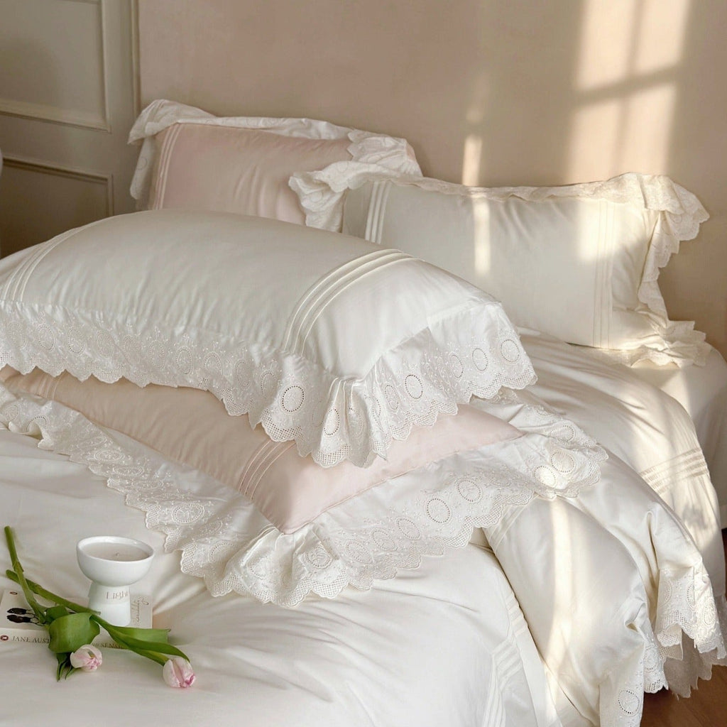 Parisian Lace Blush Bedding Set