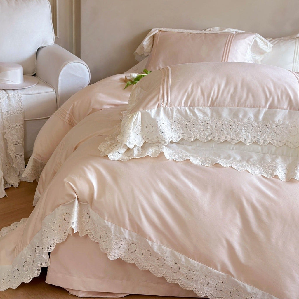 Parisian Lace Blush Bedding Set - FINAL SALE