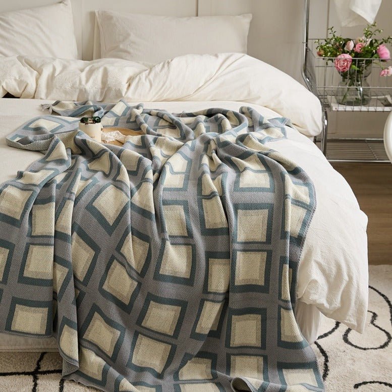 Pastel Grid Blanket