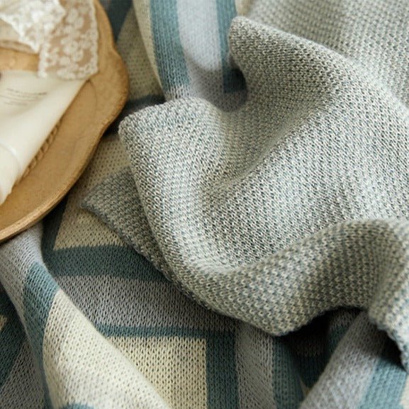 Pastel Grid Blanket