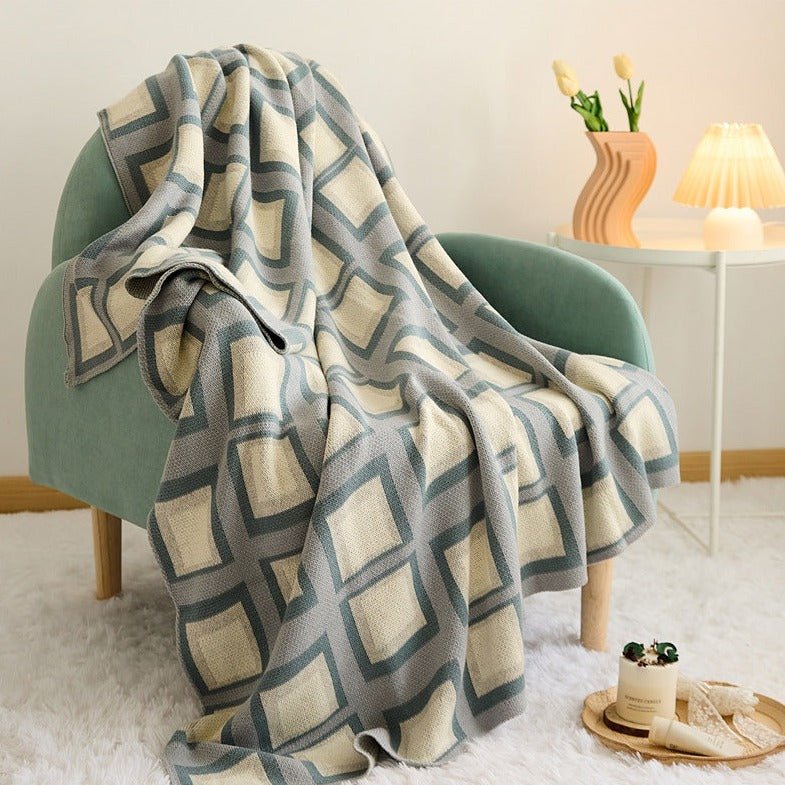 Pastel Grid Blanket