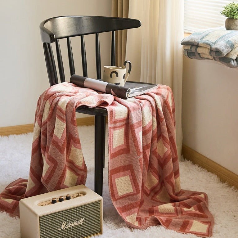 Pastel Grid Blanket