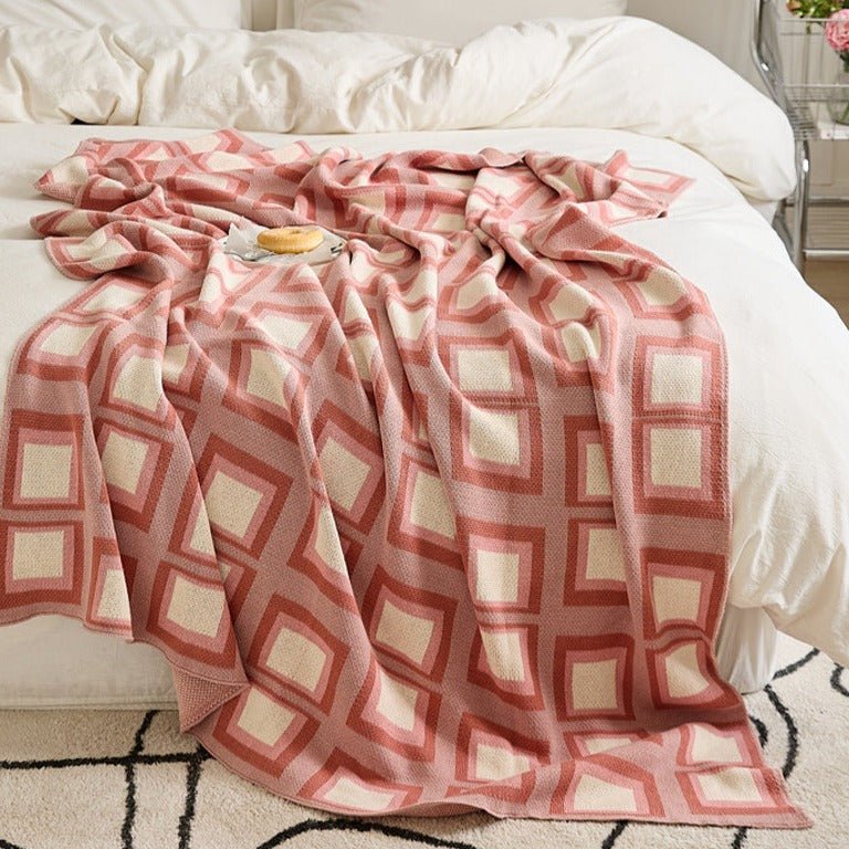 Pastel Grid Blanket