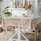 Peaceful Beige Table Cloth