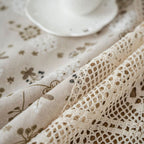Peaceful Beige Table Cloth