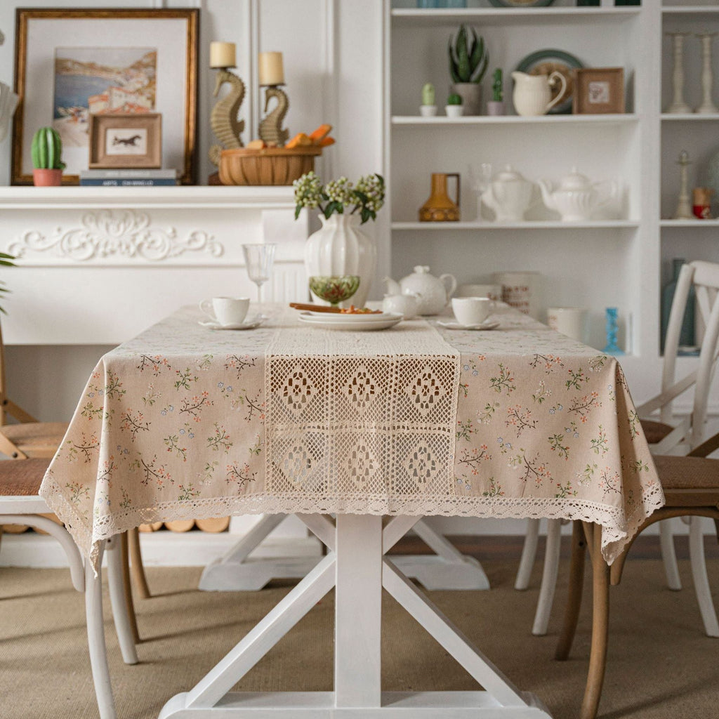 Peaceful Beige Table Cloth