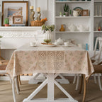 Peaceful Beige Table Cloth