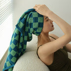 Peacock Checkerboard Towel