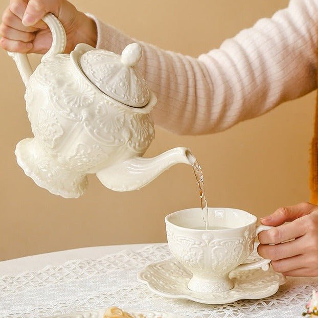 Pearl Teacup & Pot