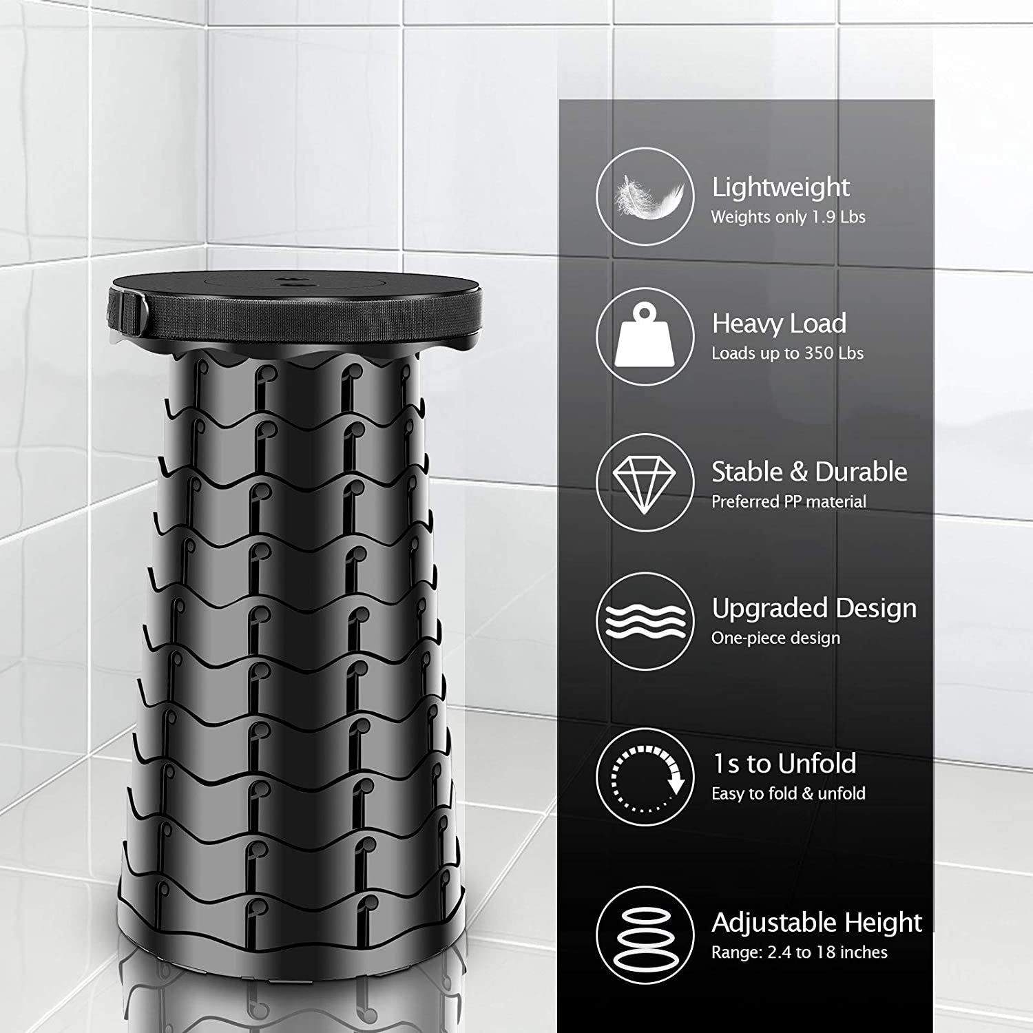 2025 Upgraded Retractable Folding Stool(🔥 Buy 2 Free Shipping)