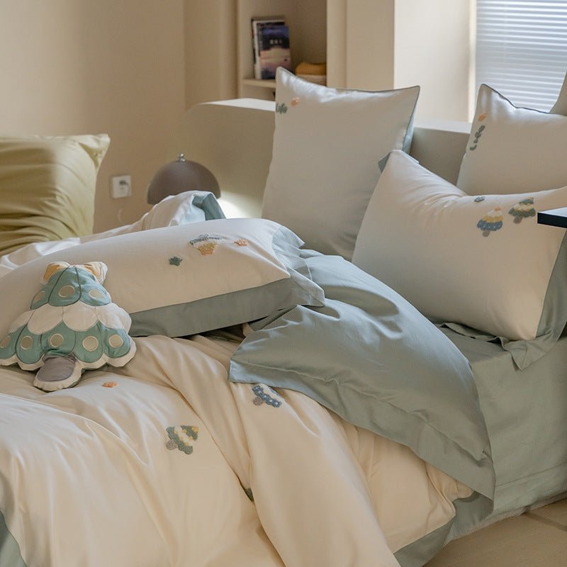 Pine And Petal Flowers Bedding Set