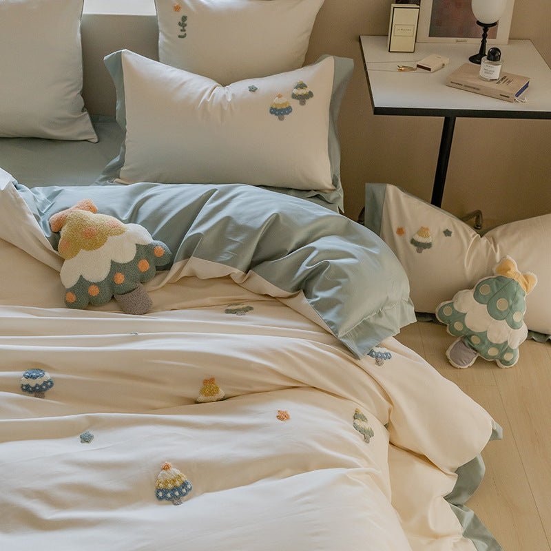 Pine And Petal Flowers Bedding Set