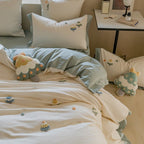 Pine And Petal Flowers Bedding Set