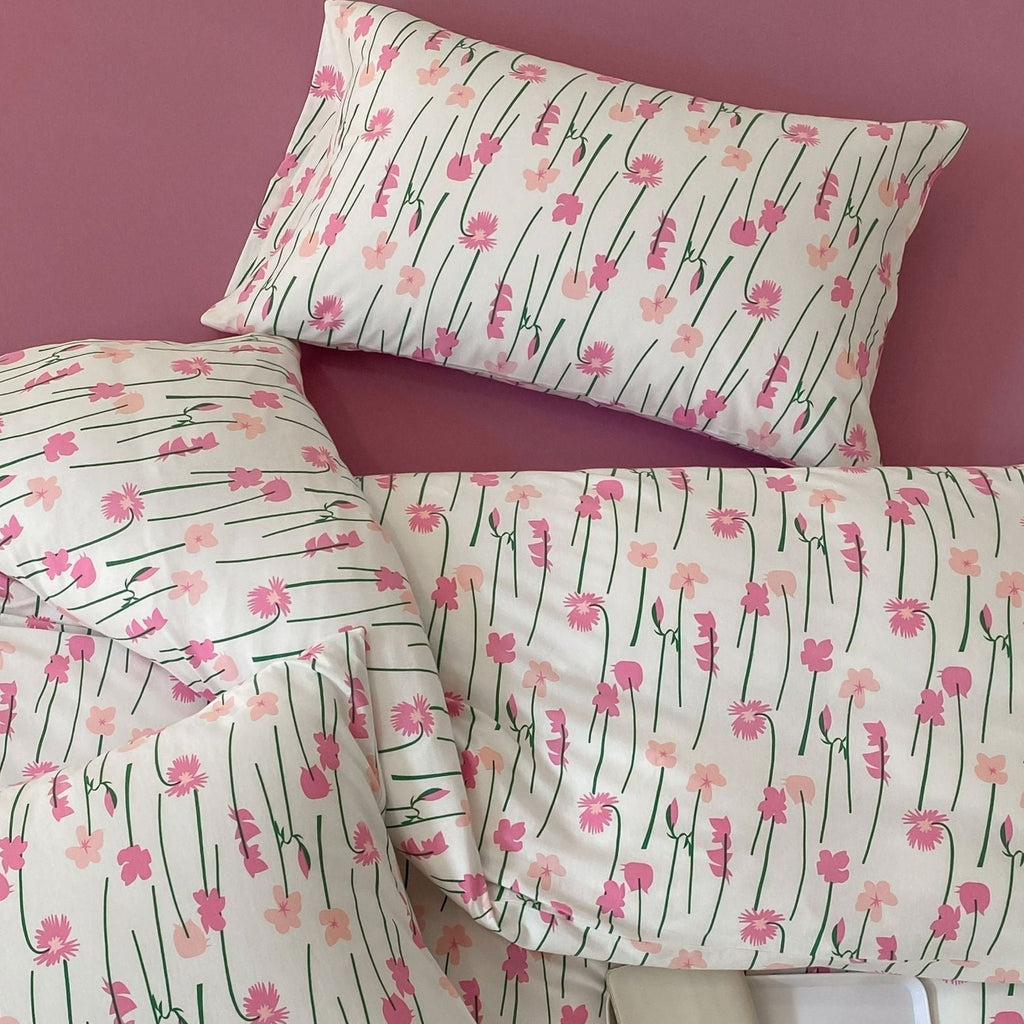 Pink Poppy Bedding Set - FINAN SALE