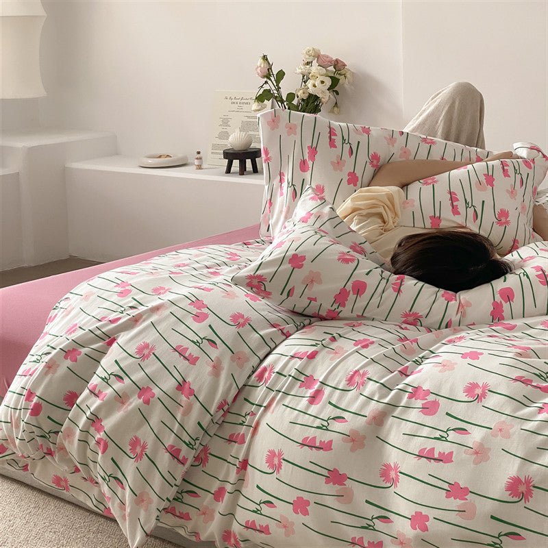 Pink Poppy Bedding Set - FINAN SALE