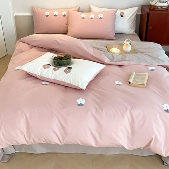 Pink Posey Bedding Set