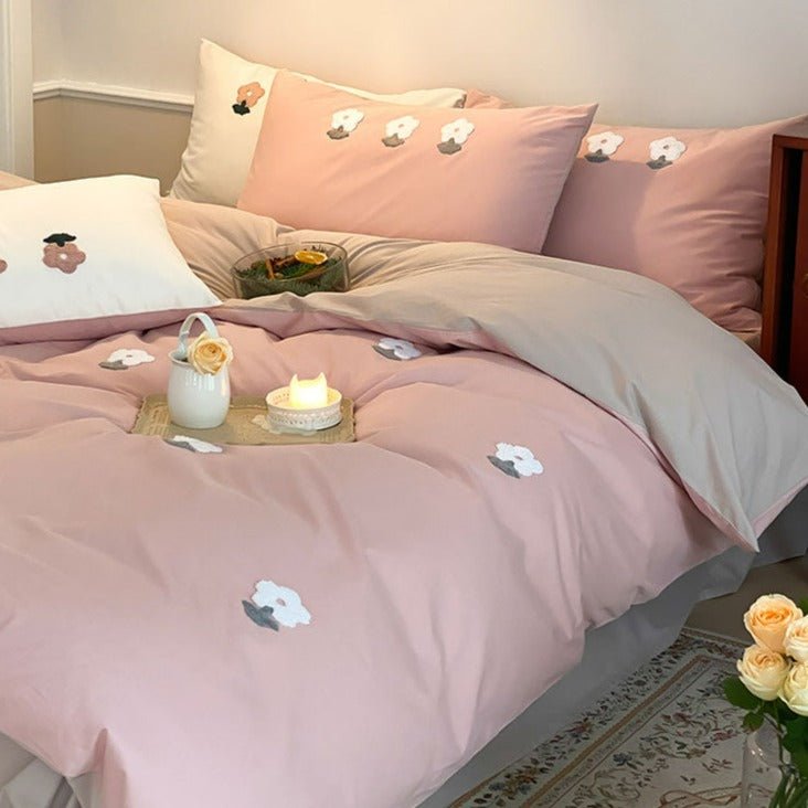 Pink Posey Bedding Set