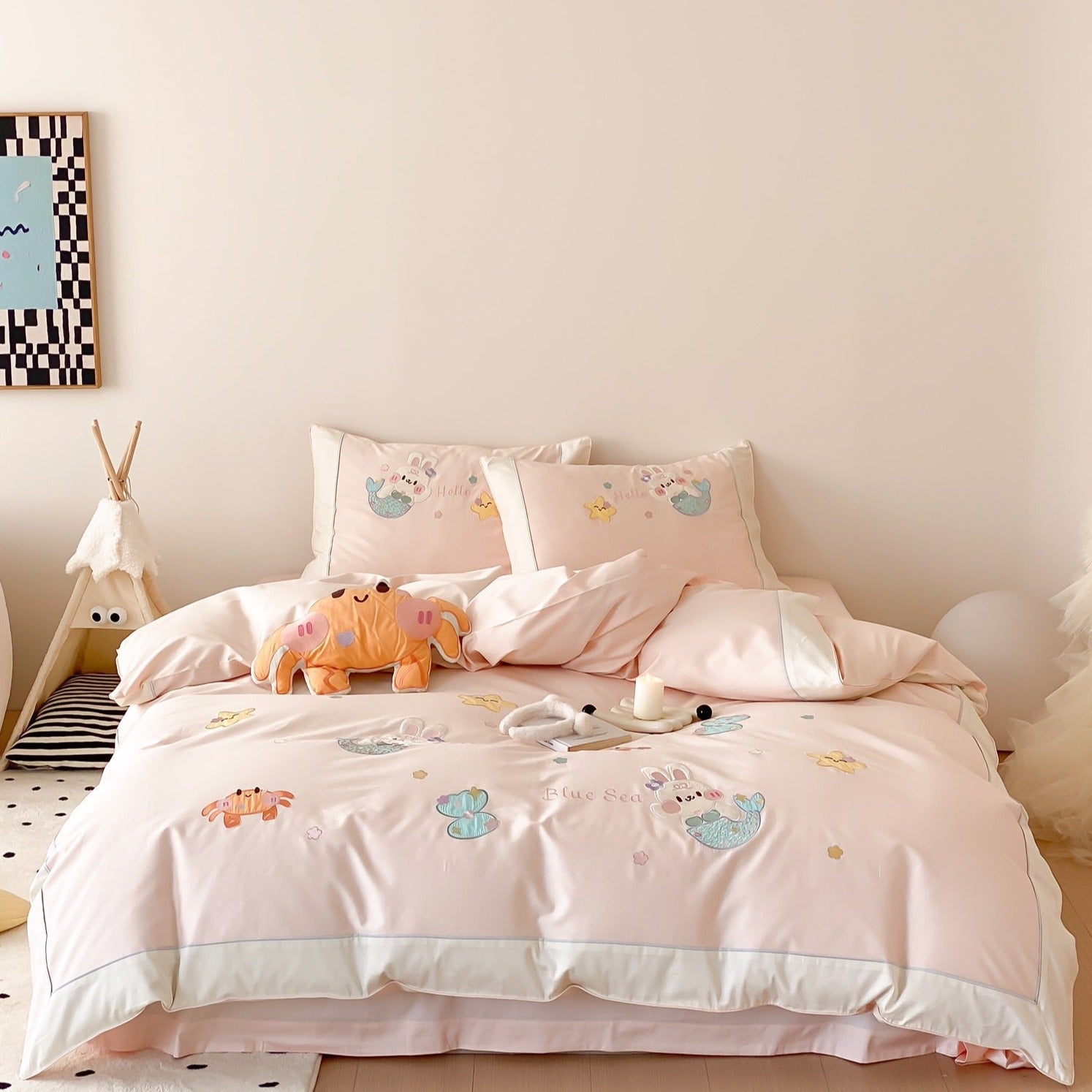 Pink Seabed Fantasy Bedding Set
