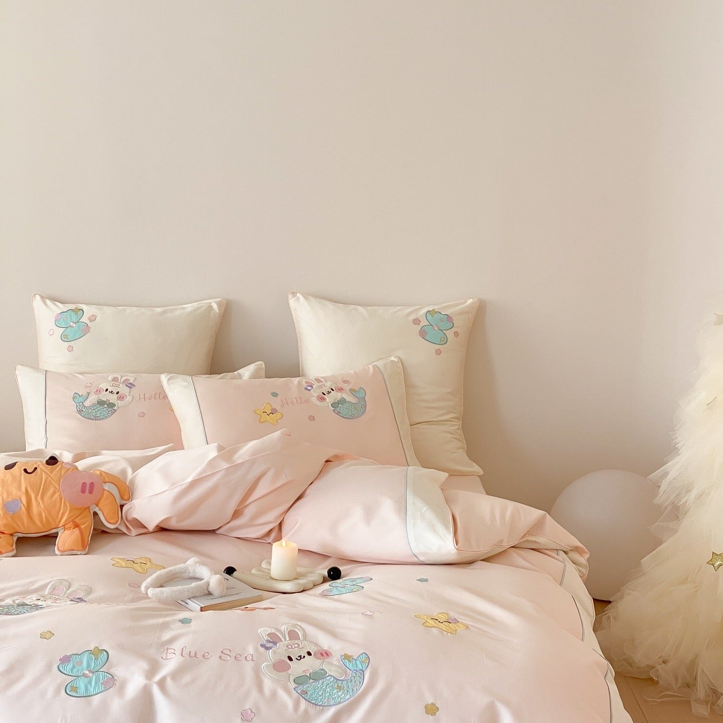 Pink Seabed Fantasy Bedding Set